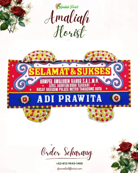 Papan Bunga Ucapan Selamat Dhompo